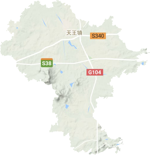 天王鎮地形圖