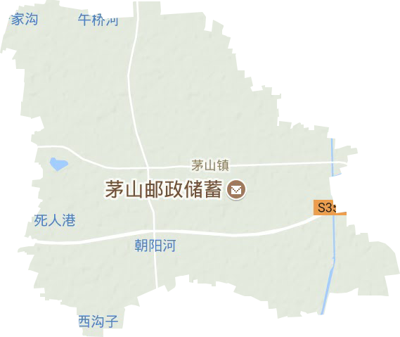 茅山鎮(zhèn)地形圖