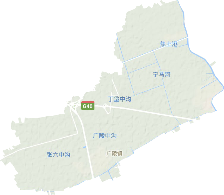 廣陵鎮地形圖