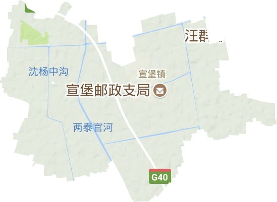 宣堡鎮地形圖