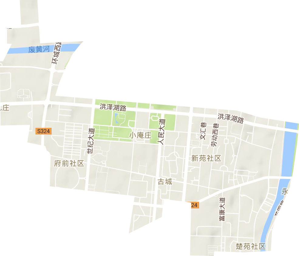 古城街道地形圖