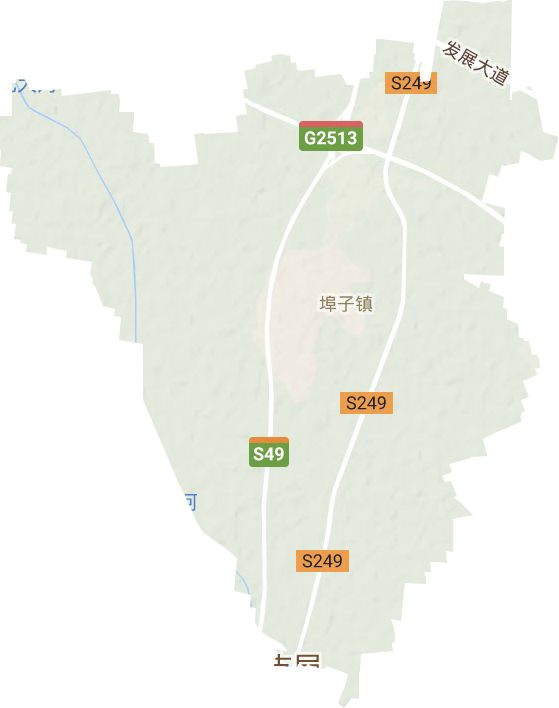 埠子鎮(zhèn)地形圖