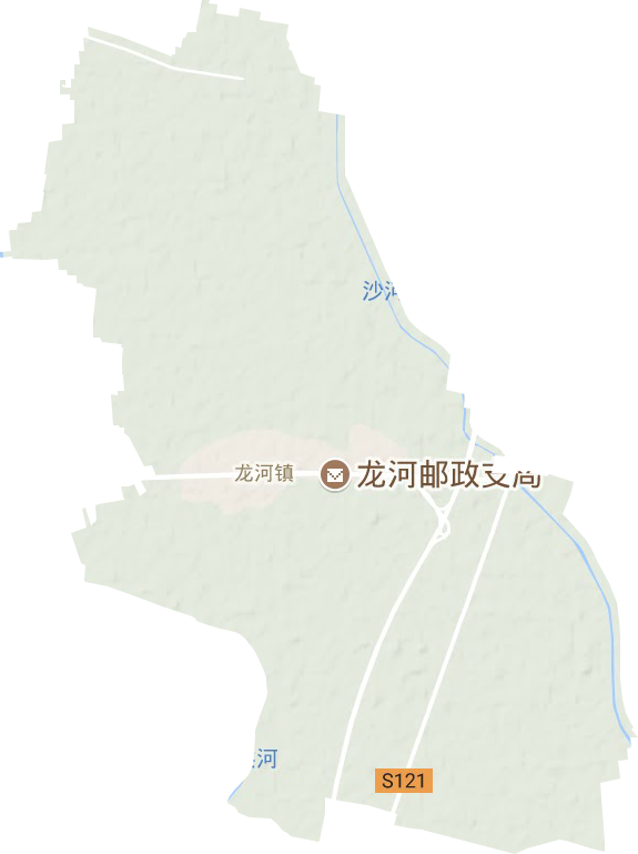 龍河鎮地形圖