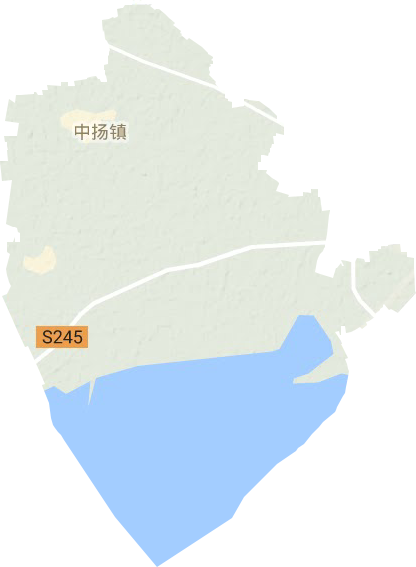 中揚鎮地形圖