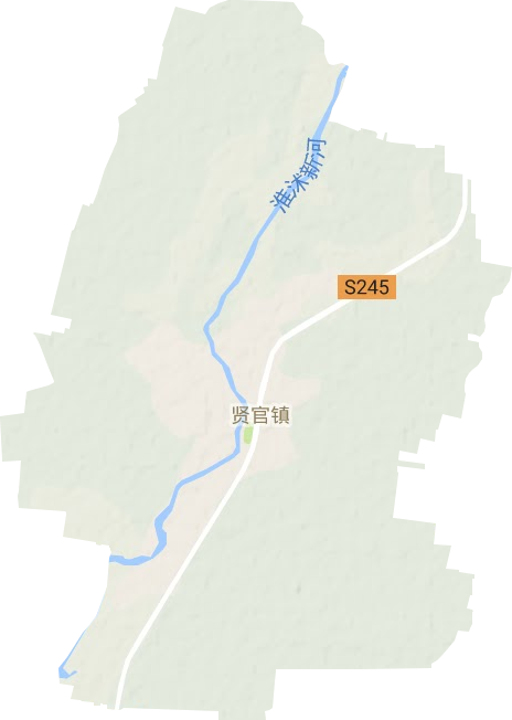 賢官鎮(zhèn)地形圖