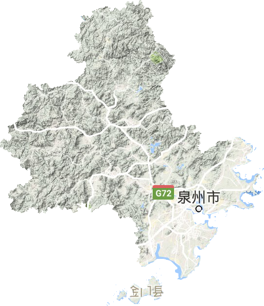 泉州市地形圖