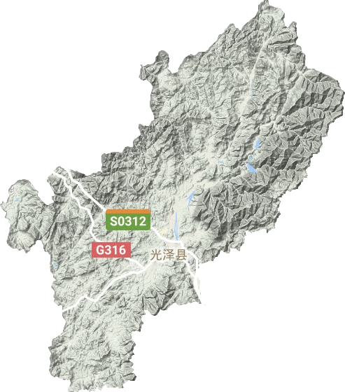 光澤縣地形圖