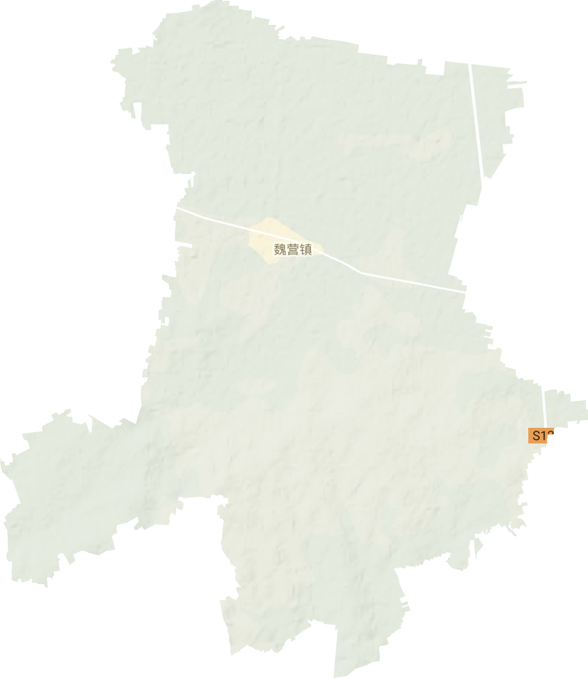 魏營鎮(zhèn)地形圖