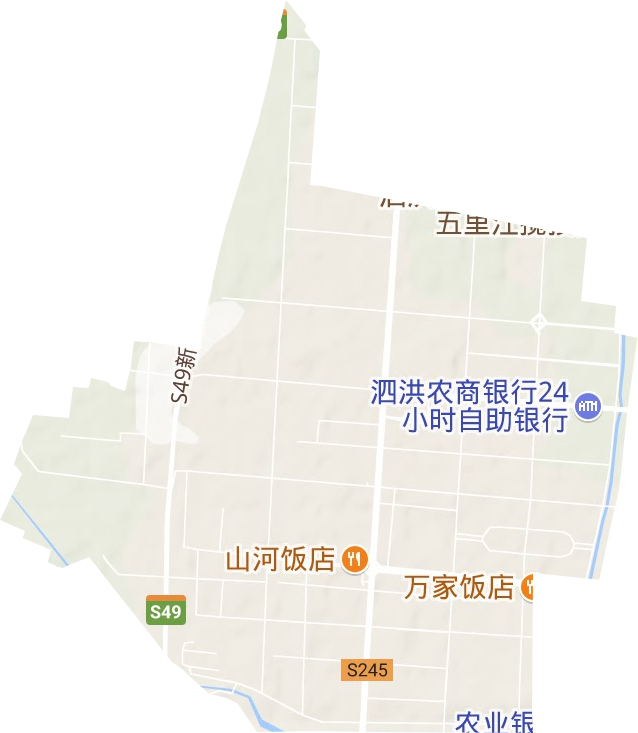 泗洪經濟開發區地形圖