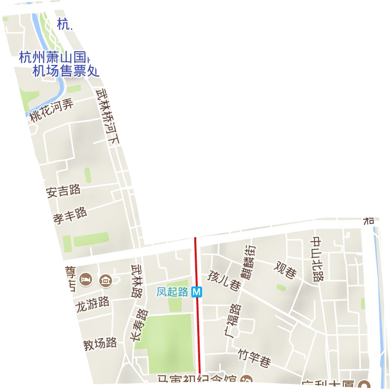 武林街道地形圖