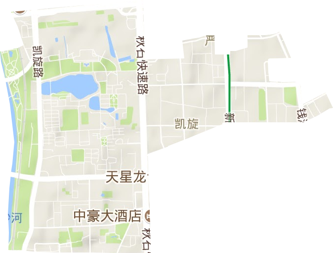 凱旋街道地形圖