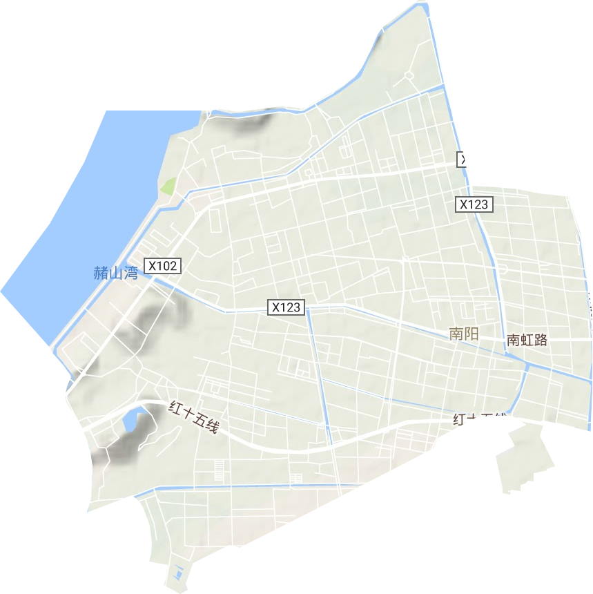南陽街道地形圖