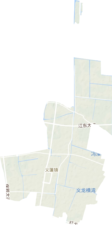 義蓬街道地形圖