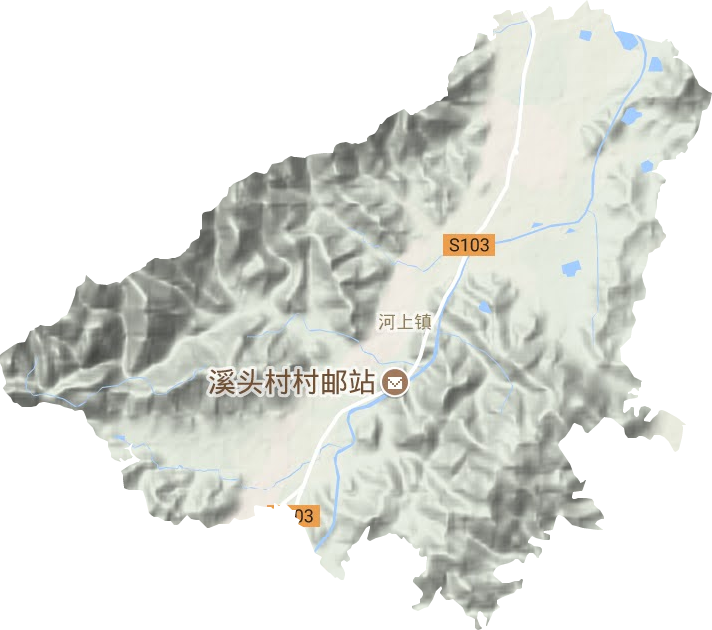 河上鎮地形圖