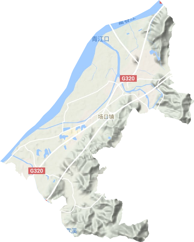 場口鎮地形圖