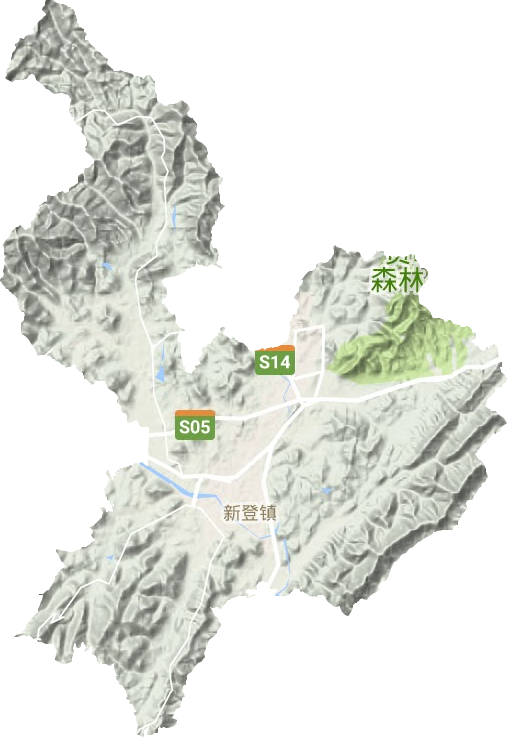 新登鎮地形圖