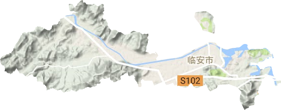 錦城街道地形圖
