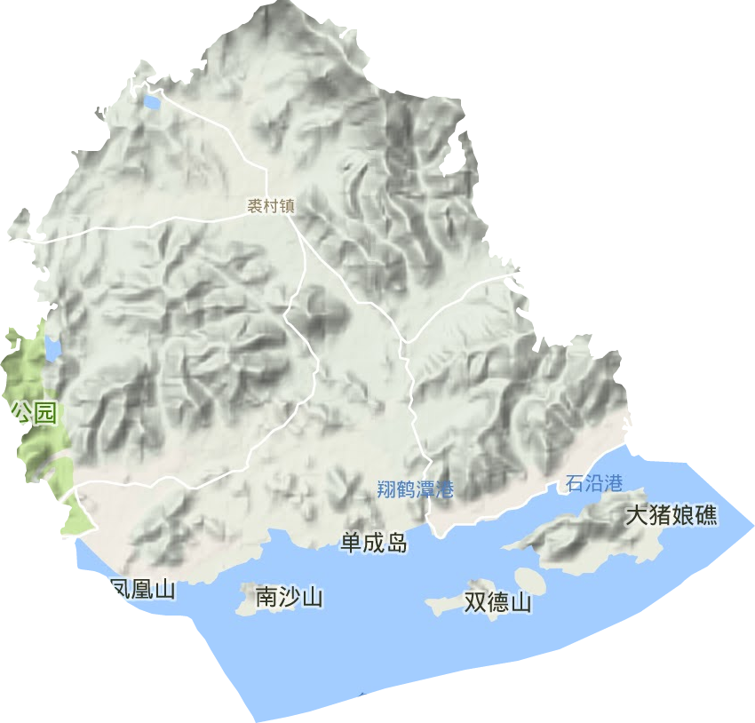 裘村鎮地形圖