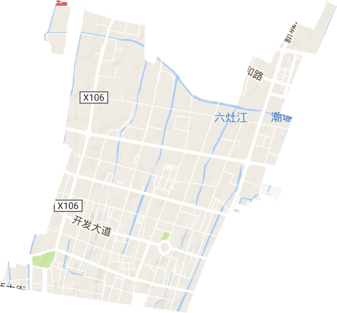 古塘街道地形圖