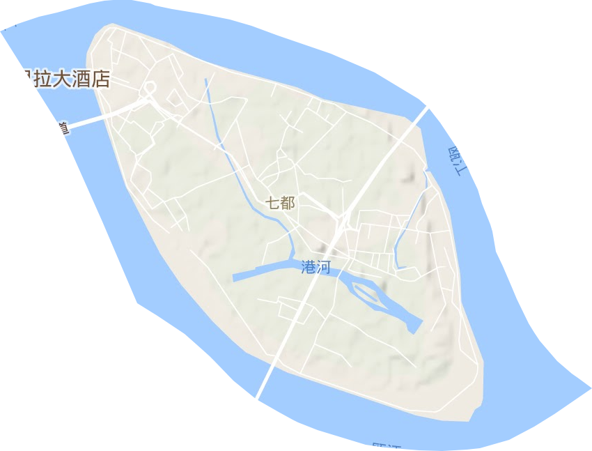 七都街道地形圖