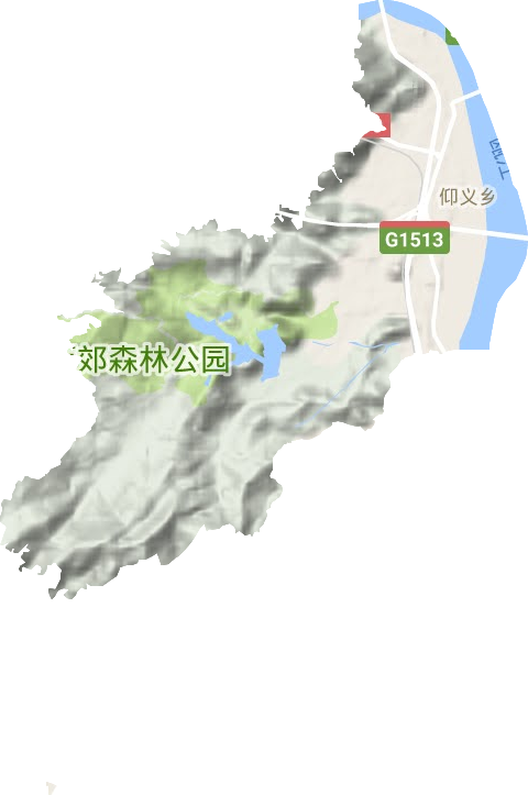仰義街道地形圖