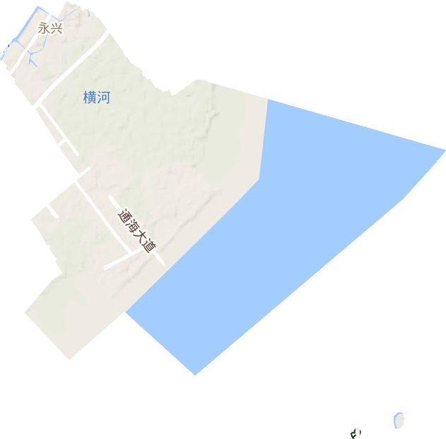永興街道地形圖