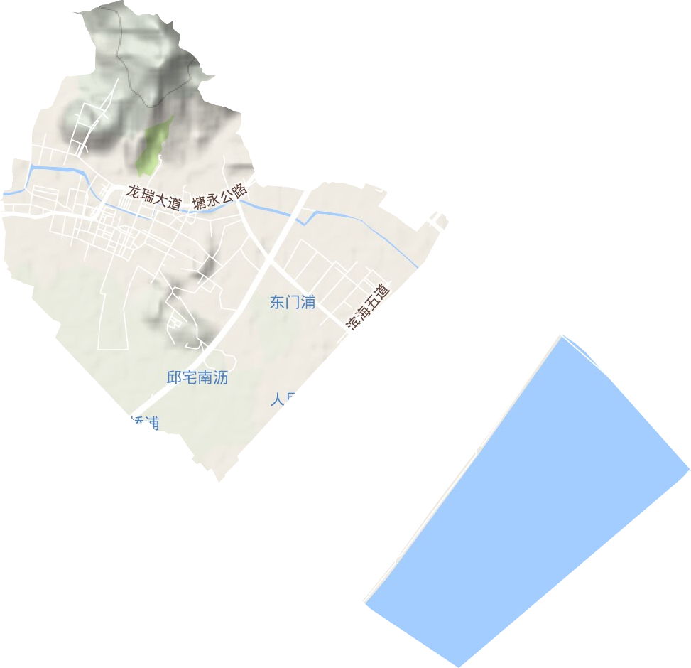 海城街道地形圖