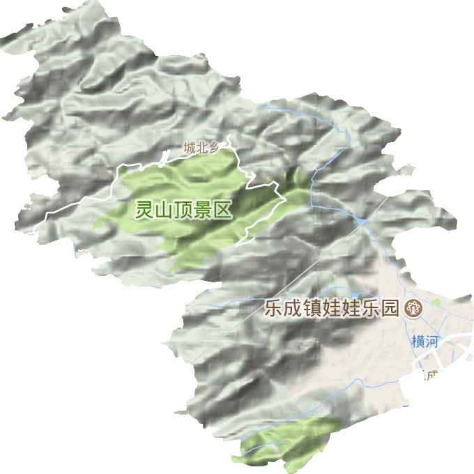 樂(lè)成街道地形圖