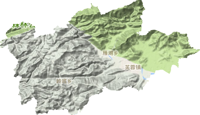 芙蓉鎮(zhèn)地形圖