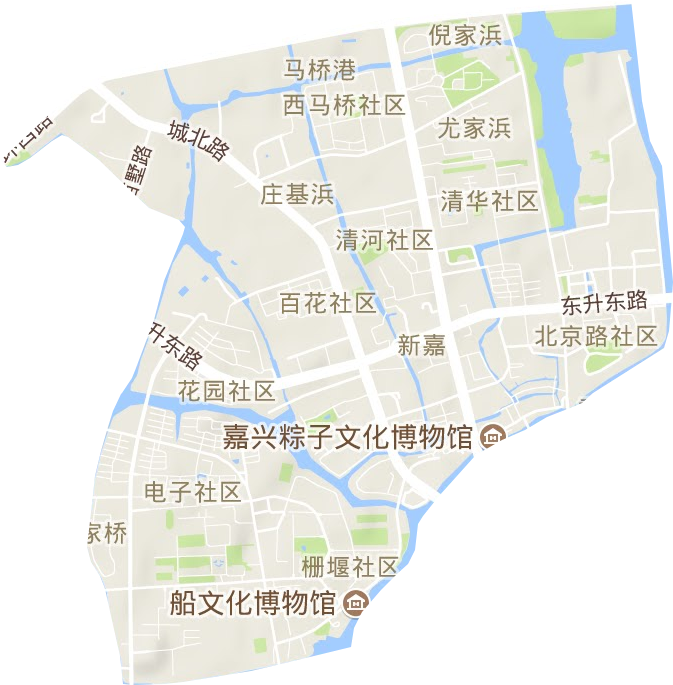 新嘉街道地形圖