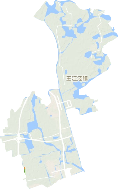 王江涇鎮(zhèn)地形圖