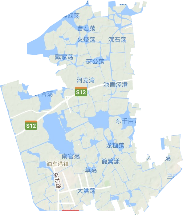油車(chē)港鎮(zhèn)地形圖