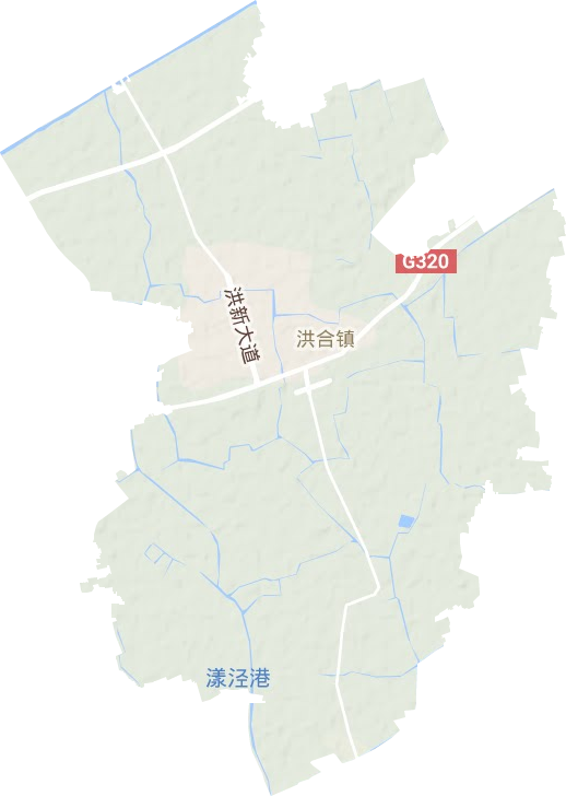 洪合鎮地形圖