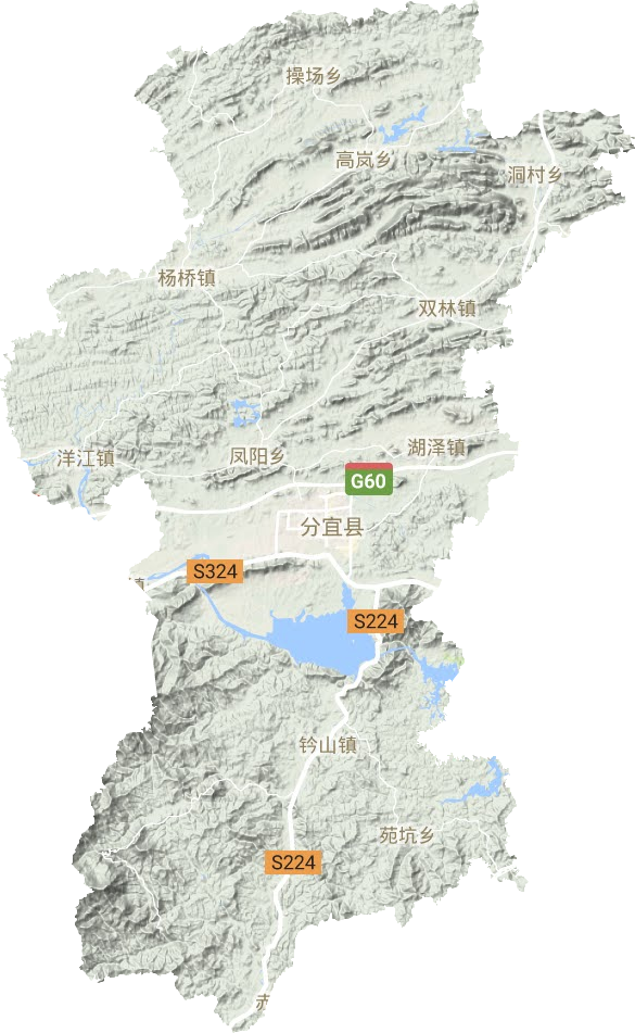 分宜縣地形圖