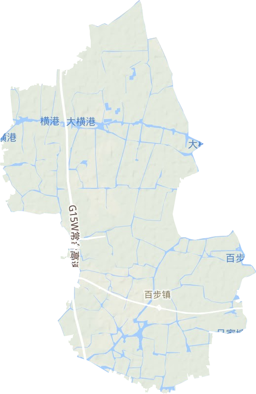 百步鎮地形圖