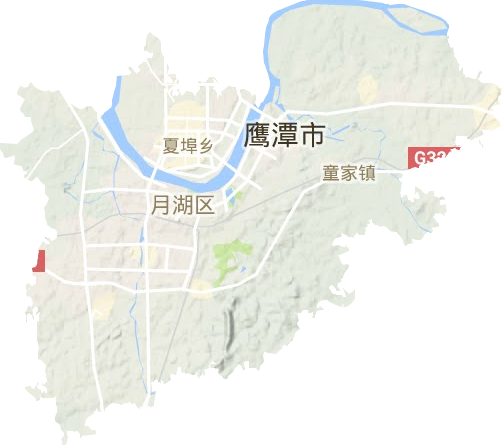 月湖區地形圖