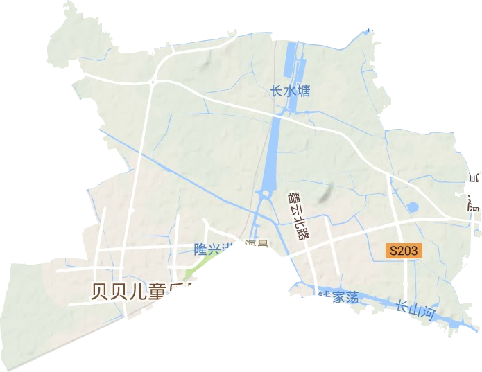 海昌街道地形圖
