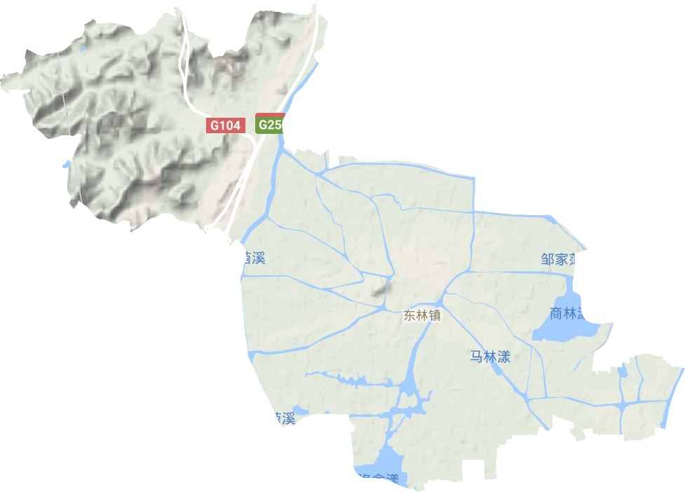 東林鎮地形圖