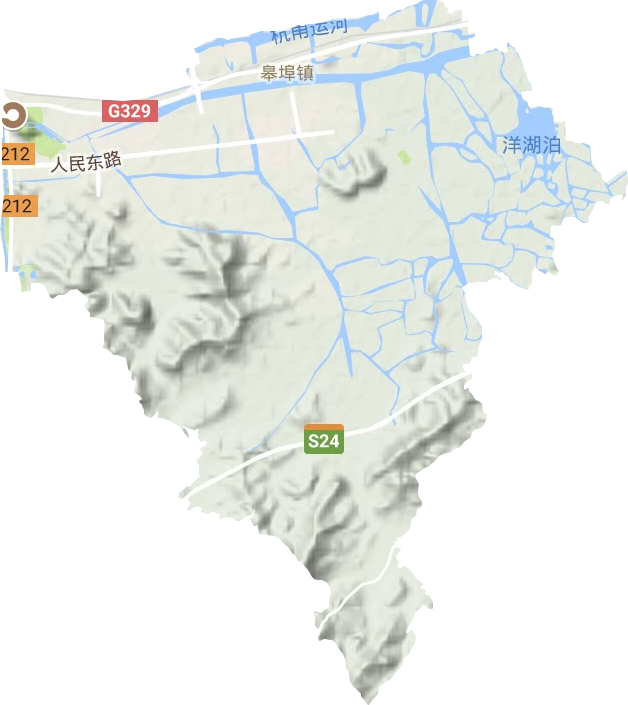 皋埠鎮(zhèn)地形圖