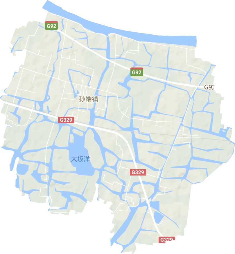 孫端鎮地形圖