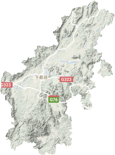 于都縣地形圖