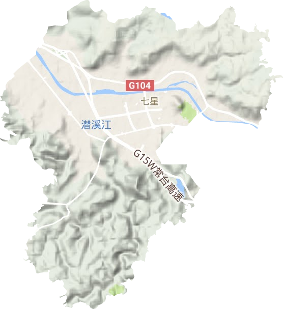 七星街道地形圖
