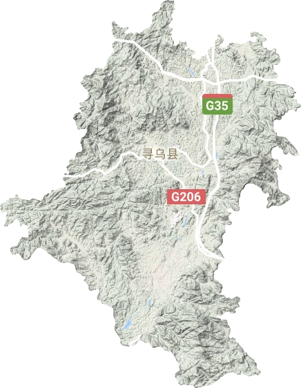 尋烏縣地形圖