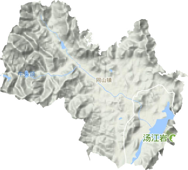 同山鎮(zhèn)地形圖