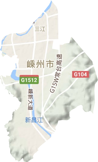 三江街道地形圖