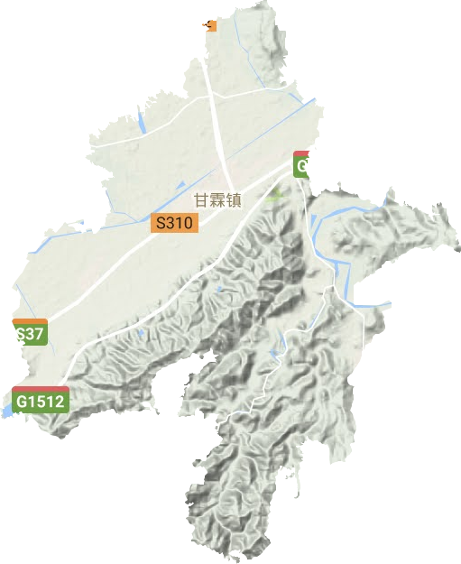 甘霖鎮地形圖