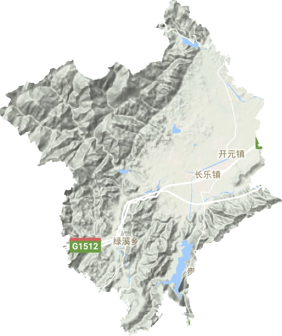 長樂鎮地形圖