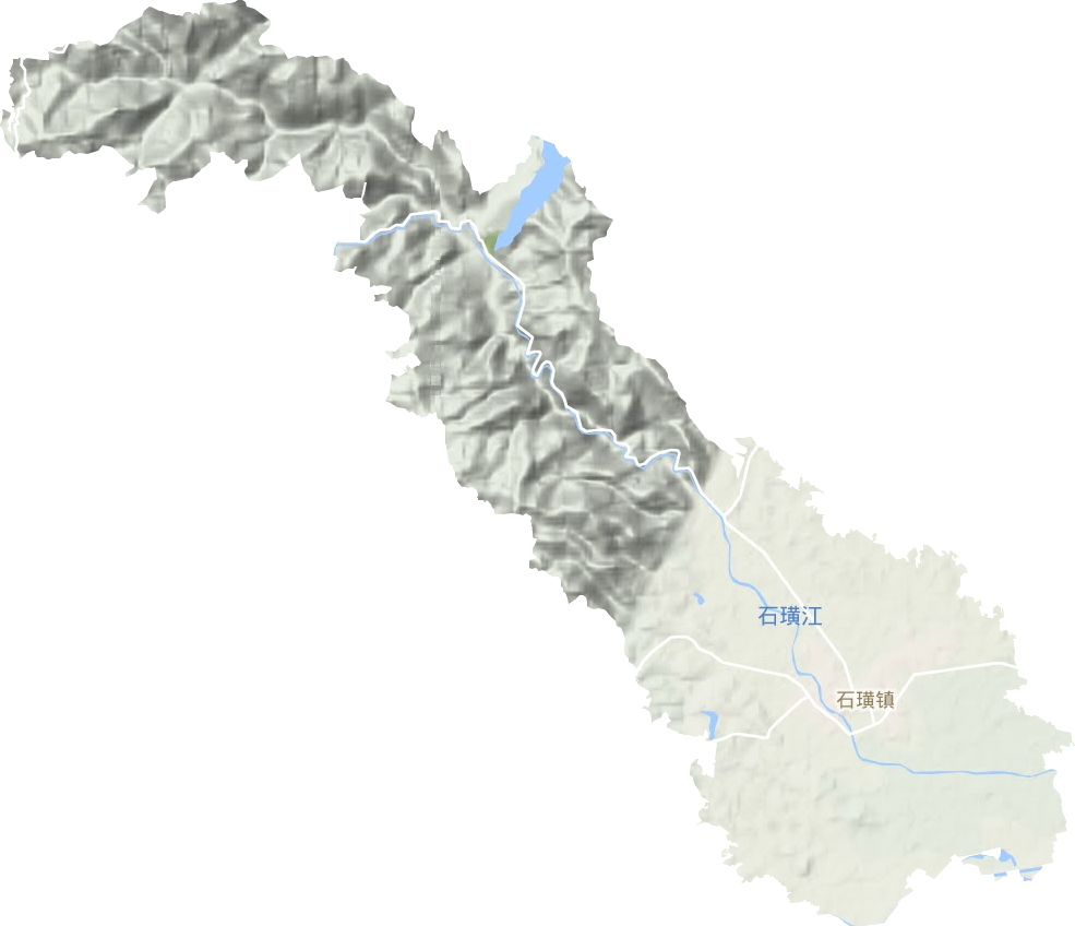 石璜鎮地形圖