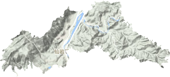 仙巖鎮地形圖
