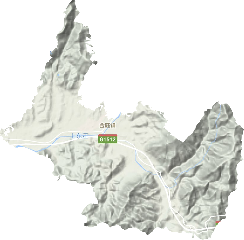金庭鎮(zhèn)地形圖
